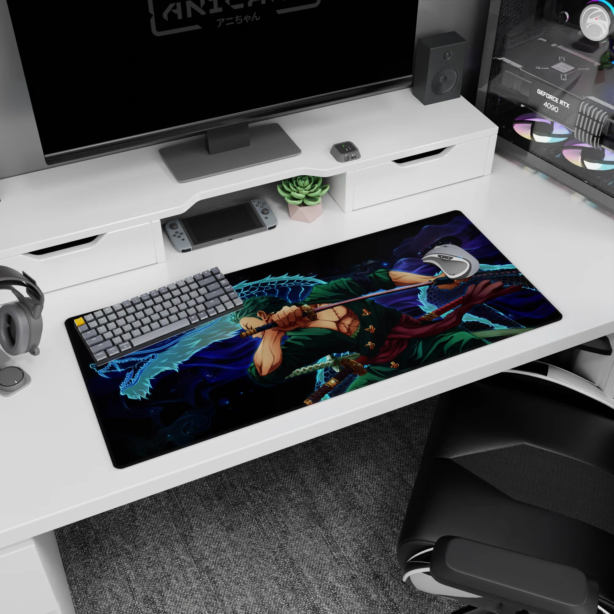 One Piece Deskmat | Mousepad | Deskpad - Dragon’s Strike - AniChan