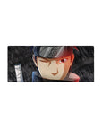 28x12 inches anime mouse pad with Shisui Uchiha, Leaf headband lines, and sword wrap detail.