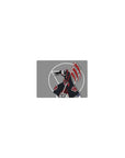 14x10 inches classic anime mouse pad with Akatsuki cloud design, white circle accents, and scythe art.