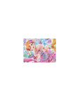 Classic anime girl mouse pad 14x10 inches with pastel idol frills, pearls, ribbons, and sparkly sweets.