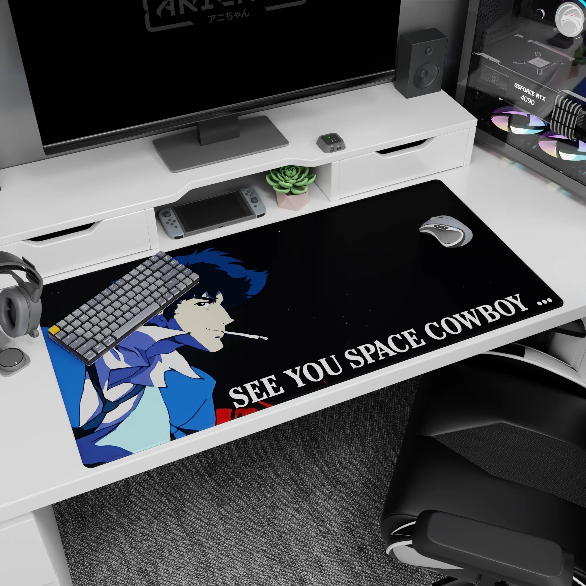 Cowboy Bepop - Anime Mouse Pad and Desk Pad - Starlit Farewell - AniChan