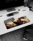 28x12 inches Naruto Shippuden mouse pad showing Pain praying, Rinnegan stare, flying debris.