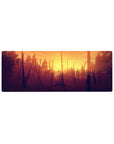 Vector Landscapes Deskmat | Mousepad | Deskpad - Sunset Forest Blaze