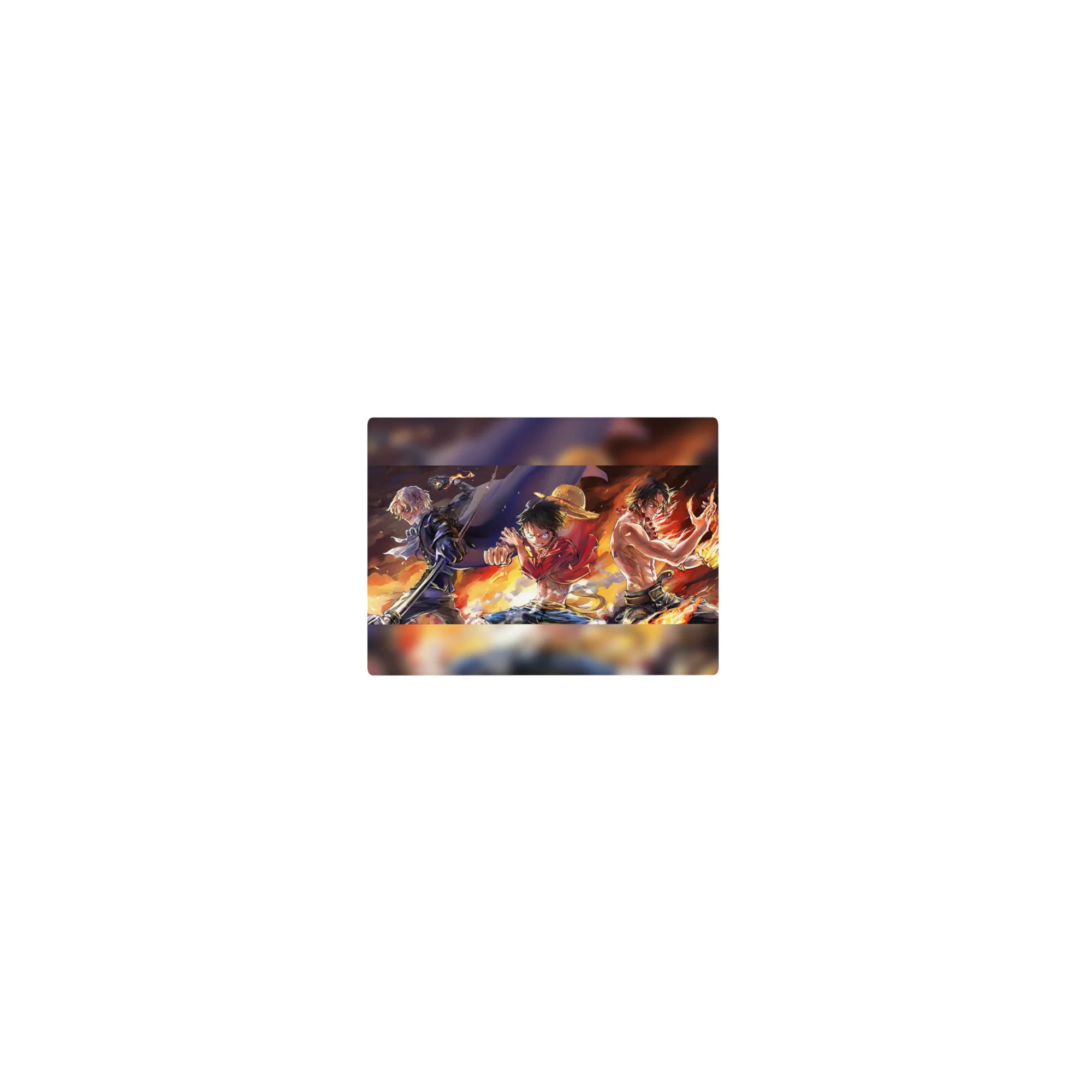 One Piece Deskmat | Mousepad | Deskpad - Fires of Brotherhood - AniChan