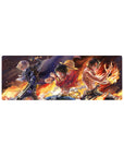 One Piece Deskmat | Mousepad | Deskpad - Fires of Brotherhood - AniChan