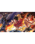 One Piece Deskmat | Mousepad | Deskpad - Fires of Brotherhood - AniChan