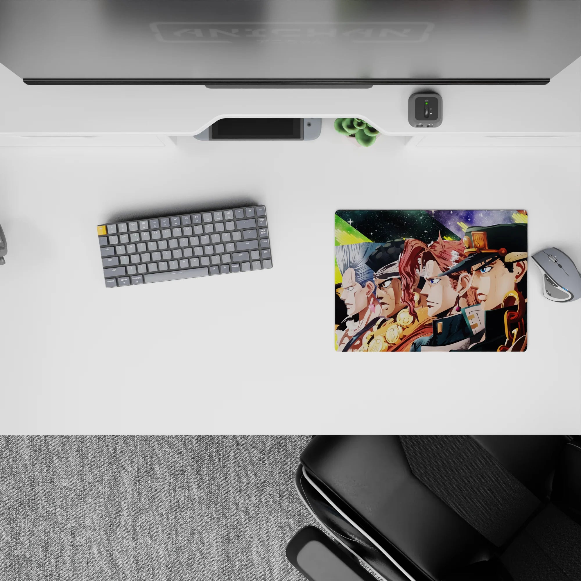 JoJo Deskmat | Mousepad | Deskpad - Stardust Crusaders Lineup - AniChan