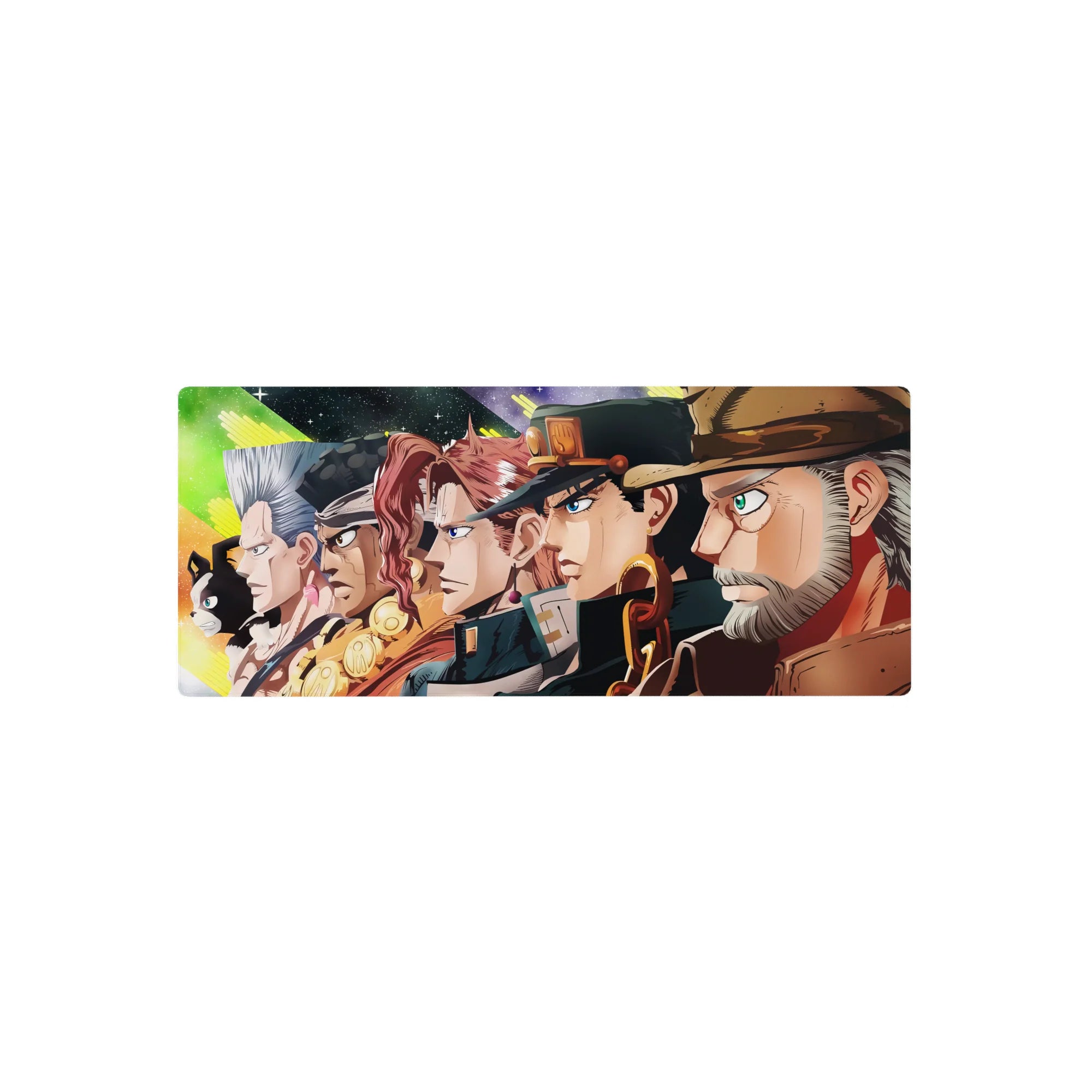 JoJo Deskmat | Mousepad | Deskpad - Stardust Crusaders Lineup - AniChan