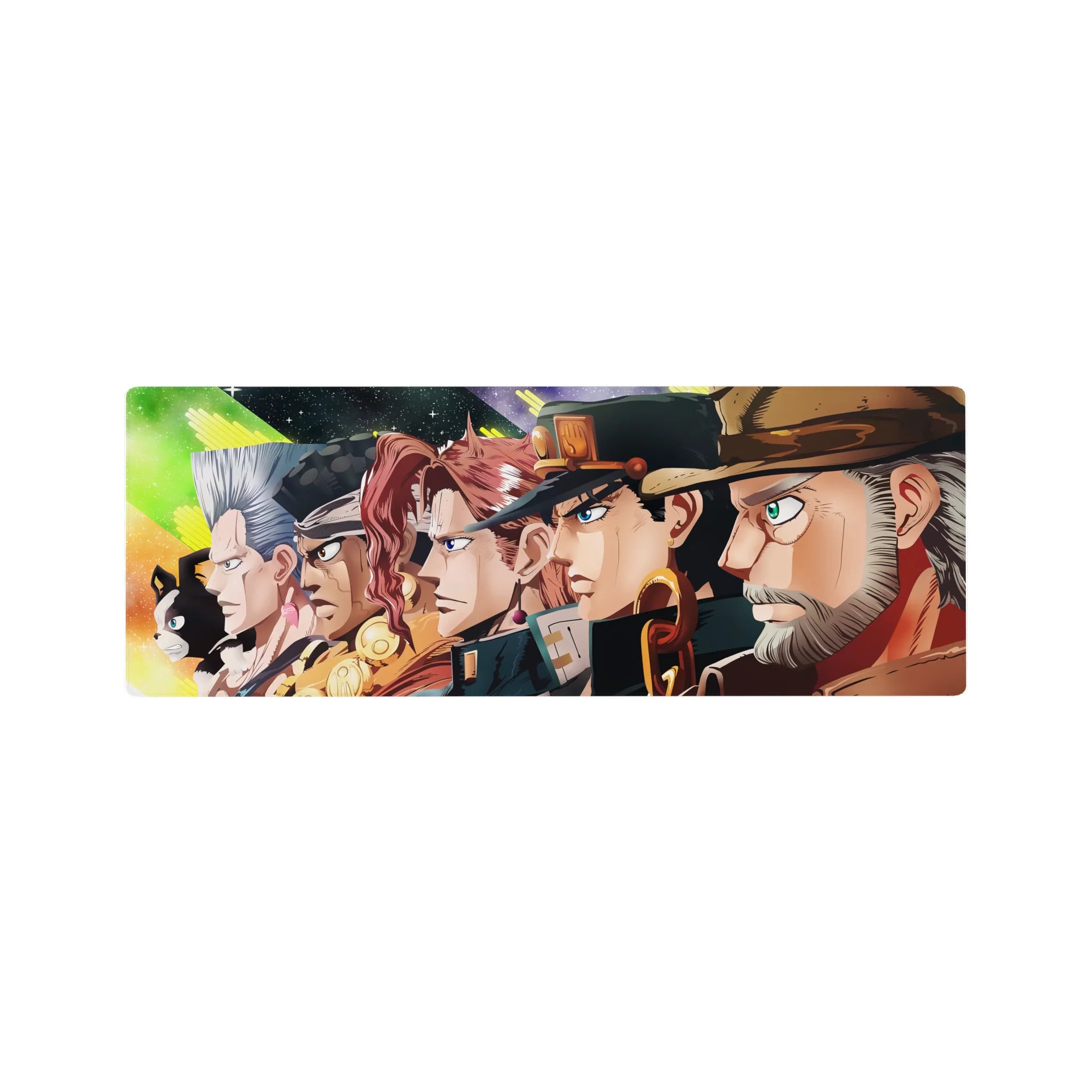 JoJo Deskmat | Mousepad | Deskpad - Stardust Crusaders Lineup - AniChan