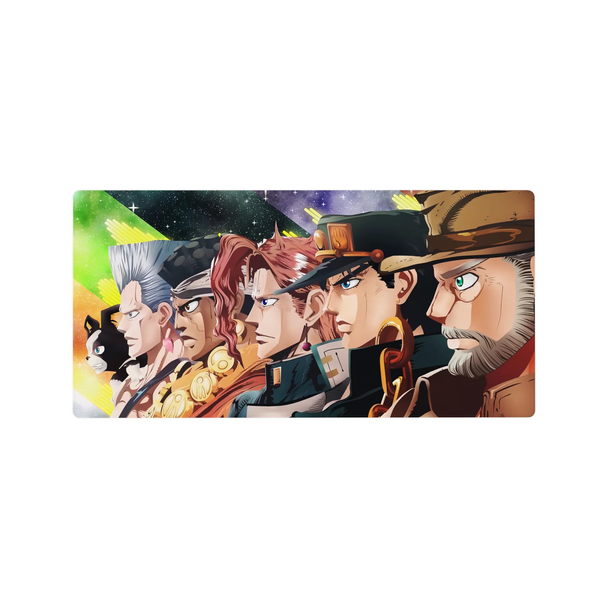 JoJo Deskmat | Mousepad | Deskpad - Stardust Crusaders Lineup - AniChan