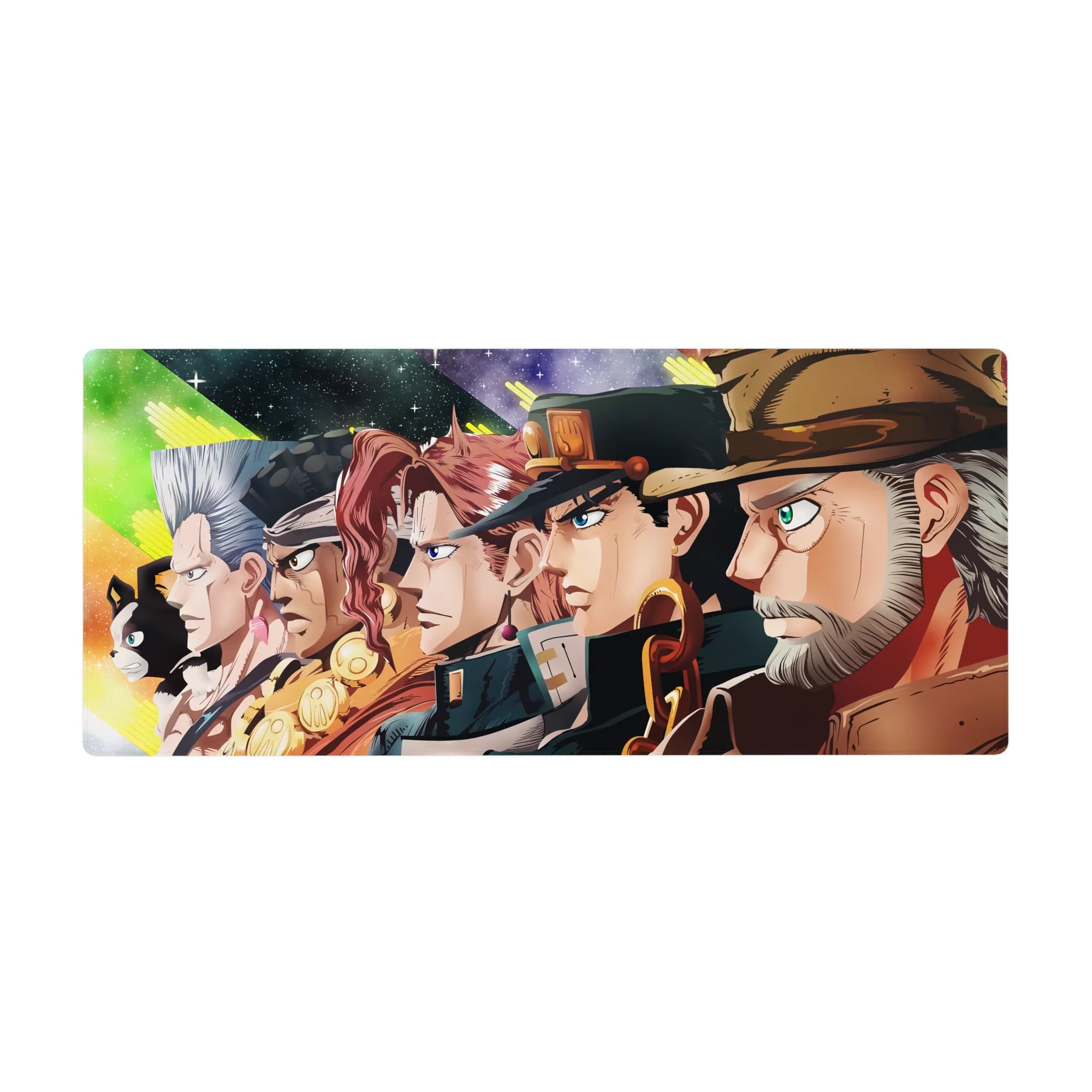 JoJo Deskmat | Mousepad | Deskpad - Stardust Crusaders Lineup - AniChan