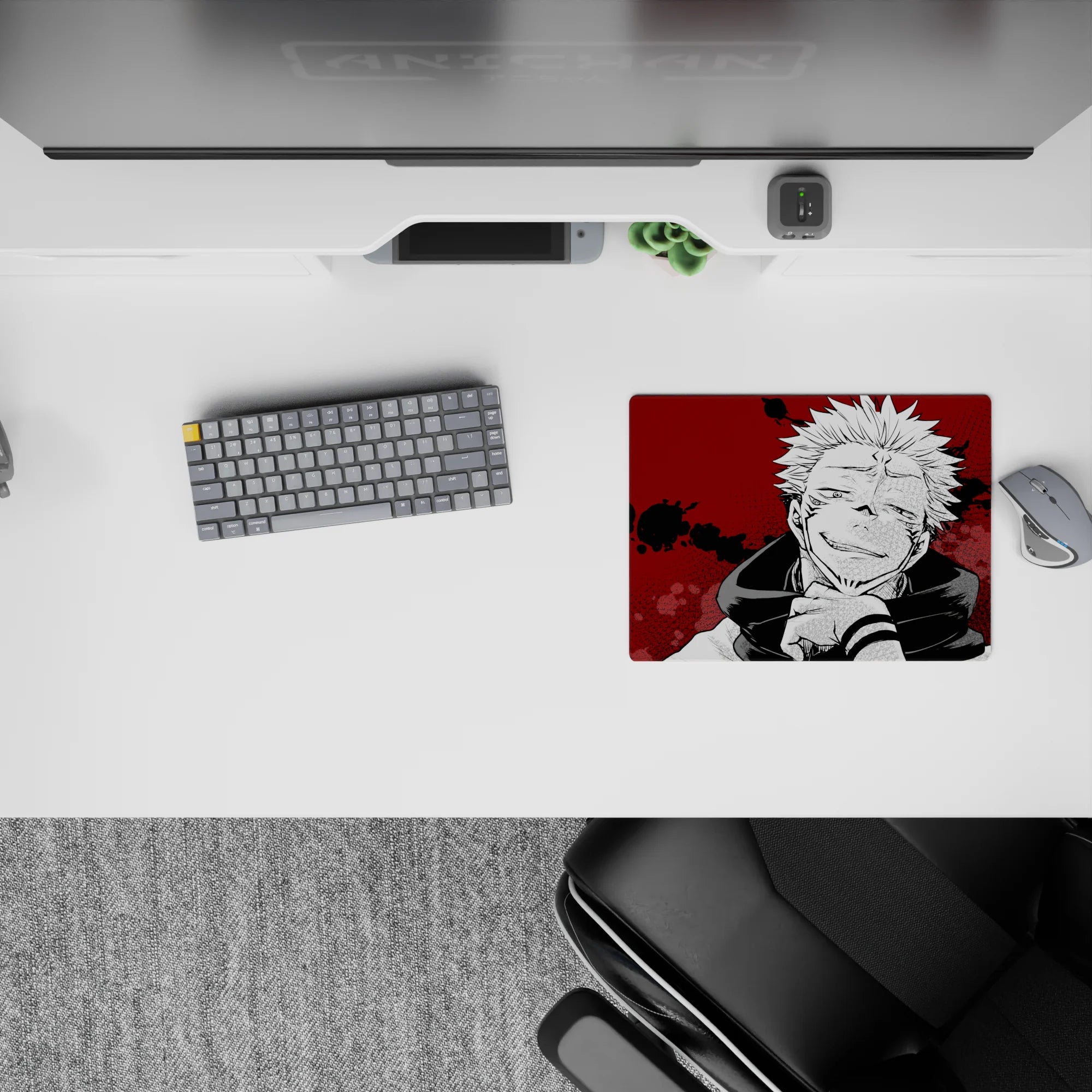 Jujutsu Kaisen Deskmat | Mousepad | Deskpad - Cursed Smile - AniChan