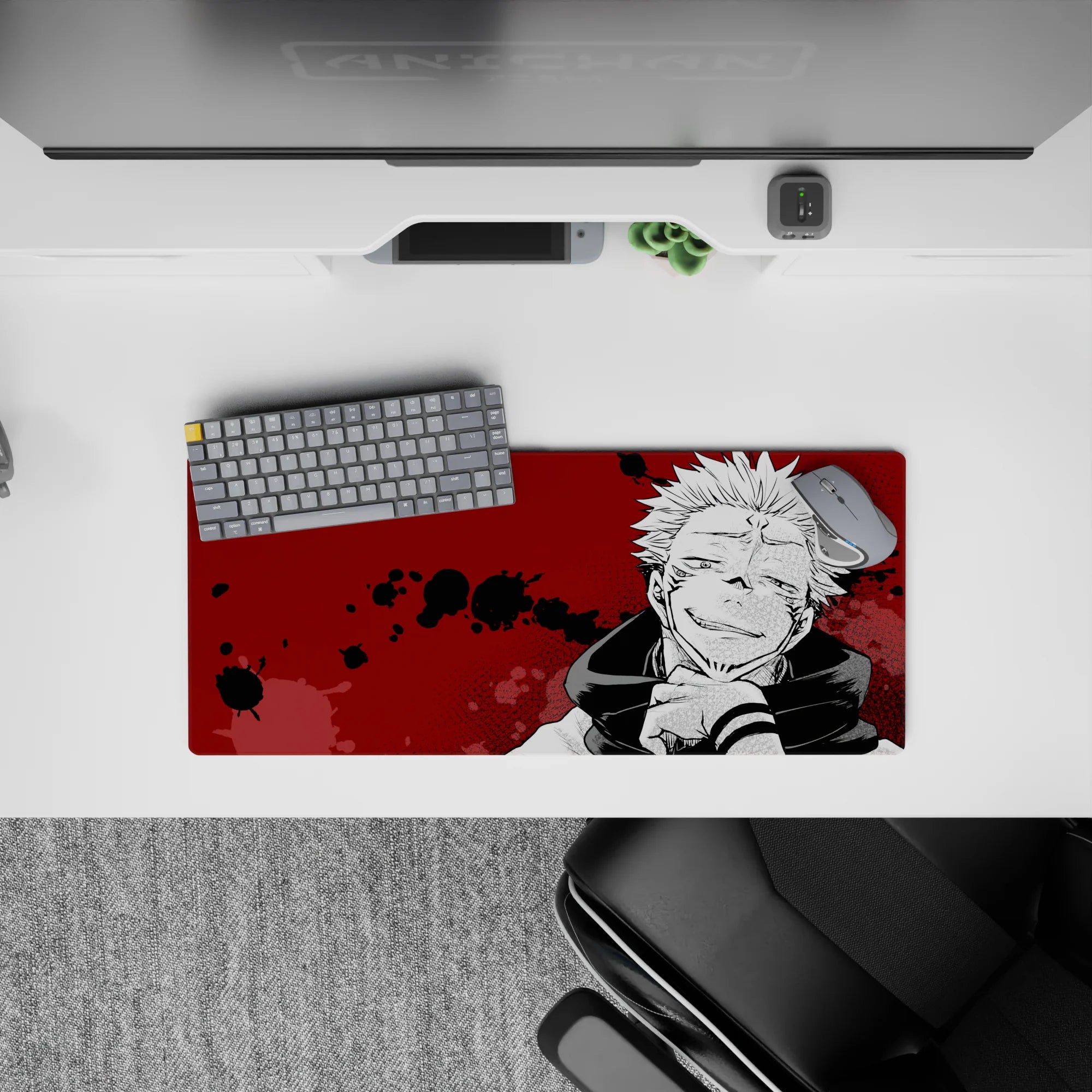 Jujutsu Kaisen Deskmat | Mousepad | Deskpad - Cursed Smile - AniChan