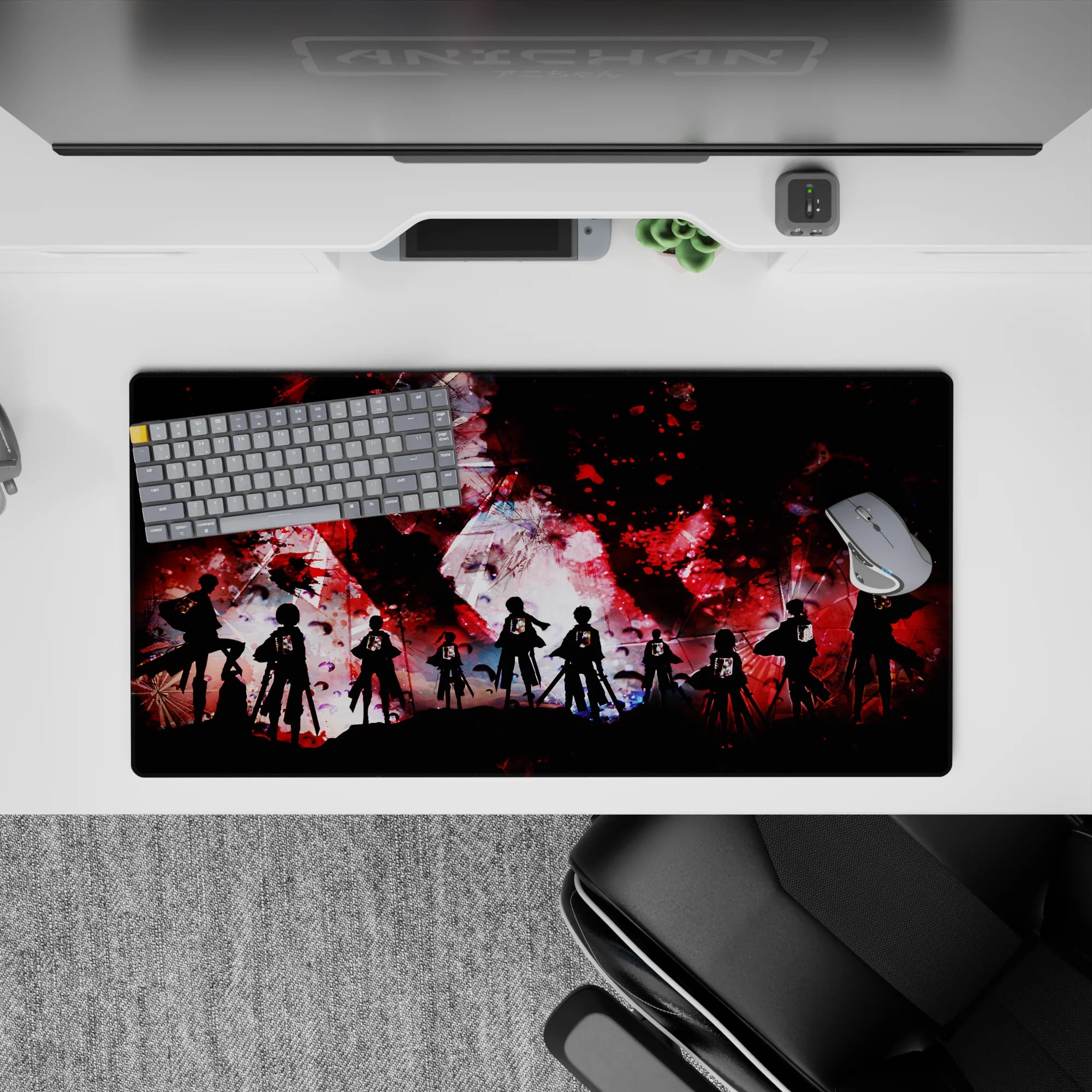 Attack on Titan - Anime Mouse Pad and Desk Pad - Bloodstained Freedom - AniChan