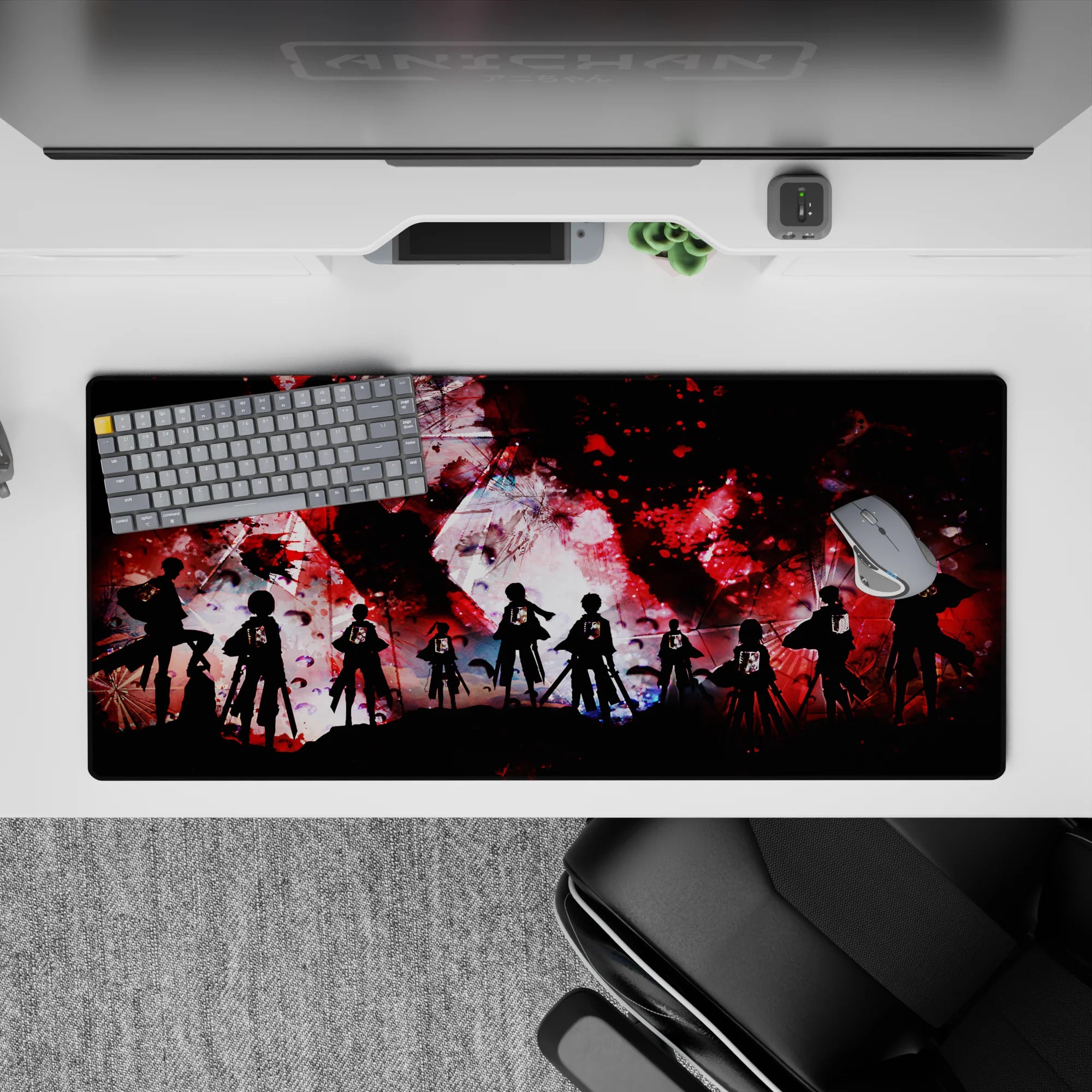 Attack on Titan - Anime Mouse Pad and Desk Pad - Bloodstained Freedom - AniChan