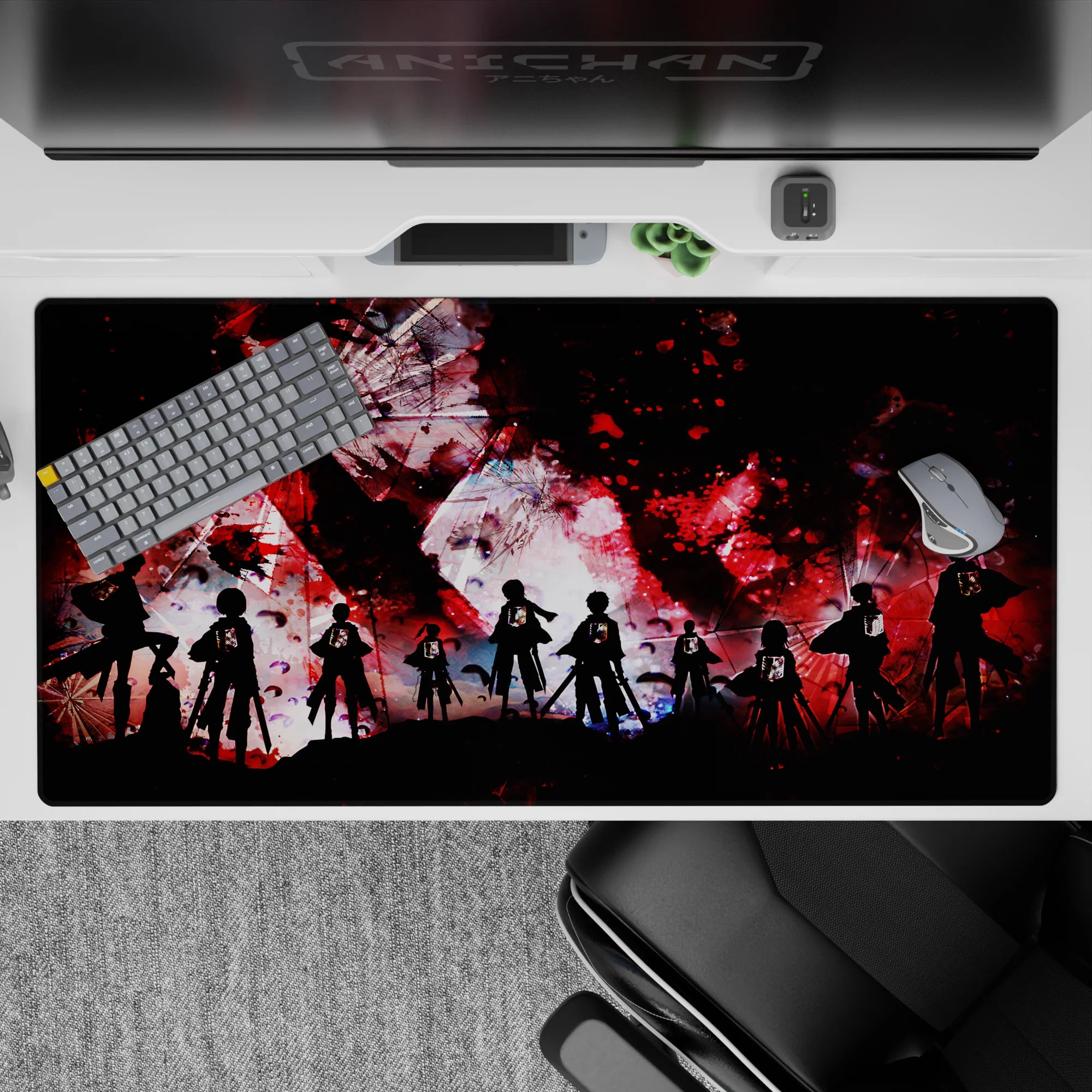 Attack on Titan - Anime Mouse Pad and Desk Pad - Bloodstained Freedom - AniChan