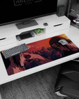 36x16 inches Naruto Shippuden desk pad featuring Sasuke and Itachi Uchiha sharing a last moment.