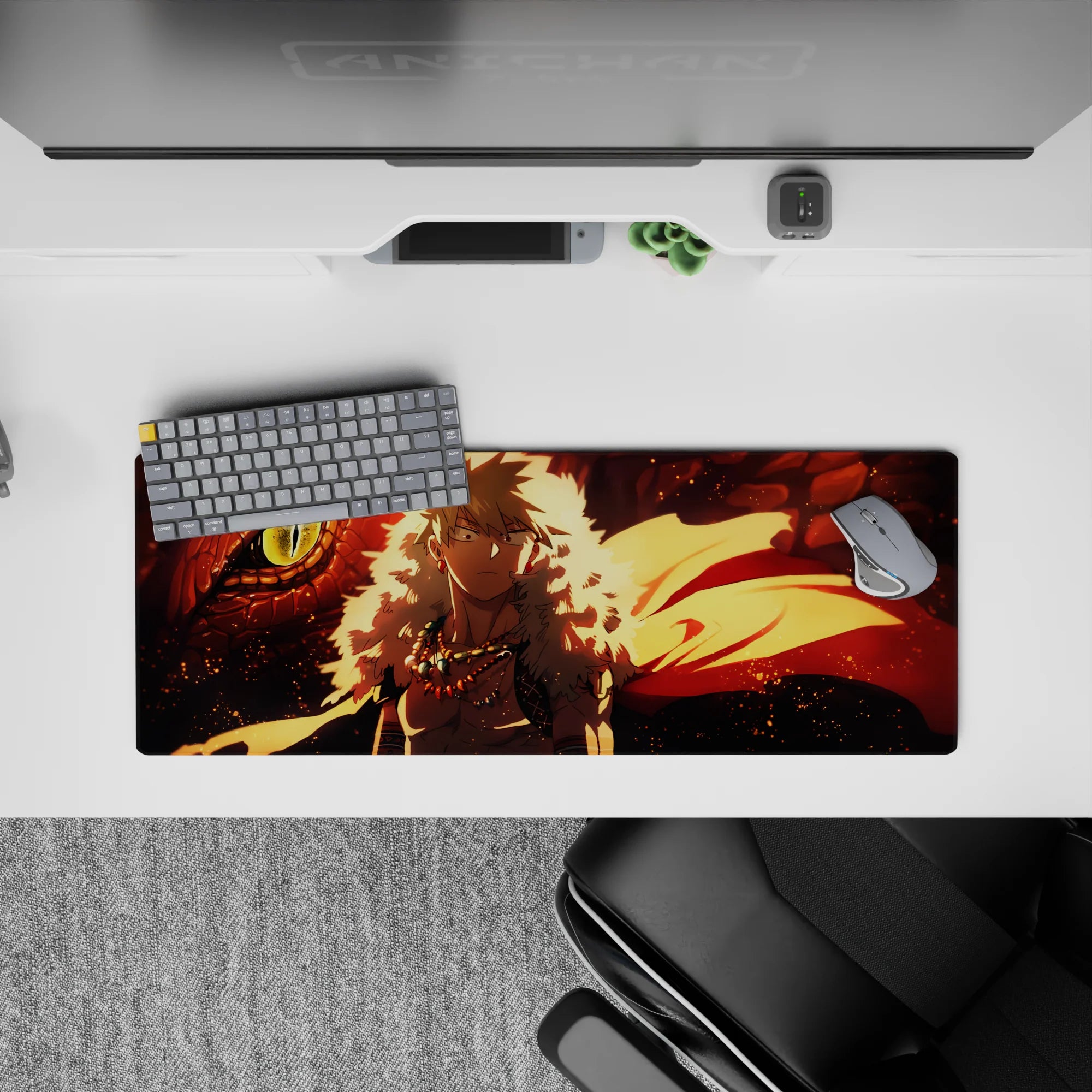 My Hero Academia Deskmat | Mousepad | Deskpad - Dragon Fire Bakugo - AniChan