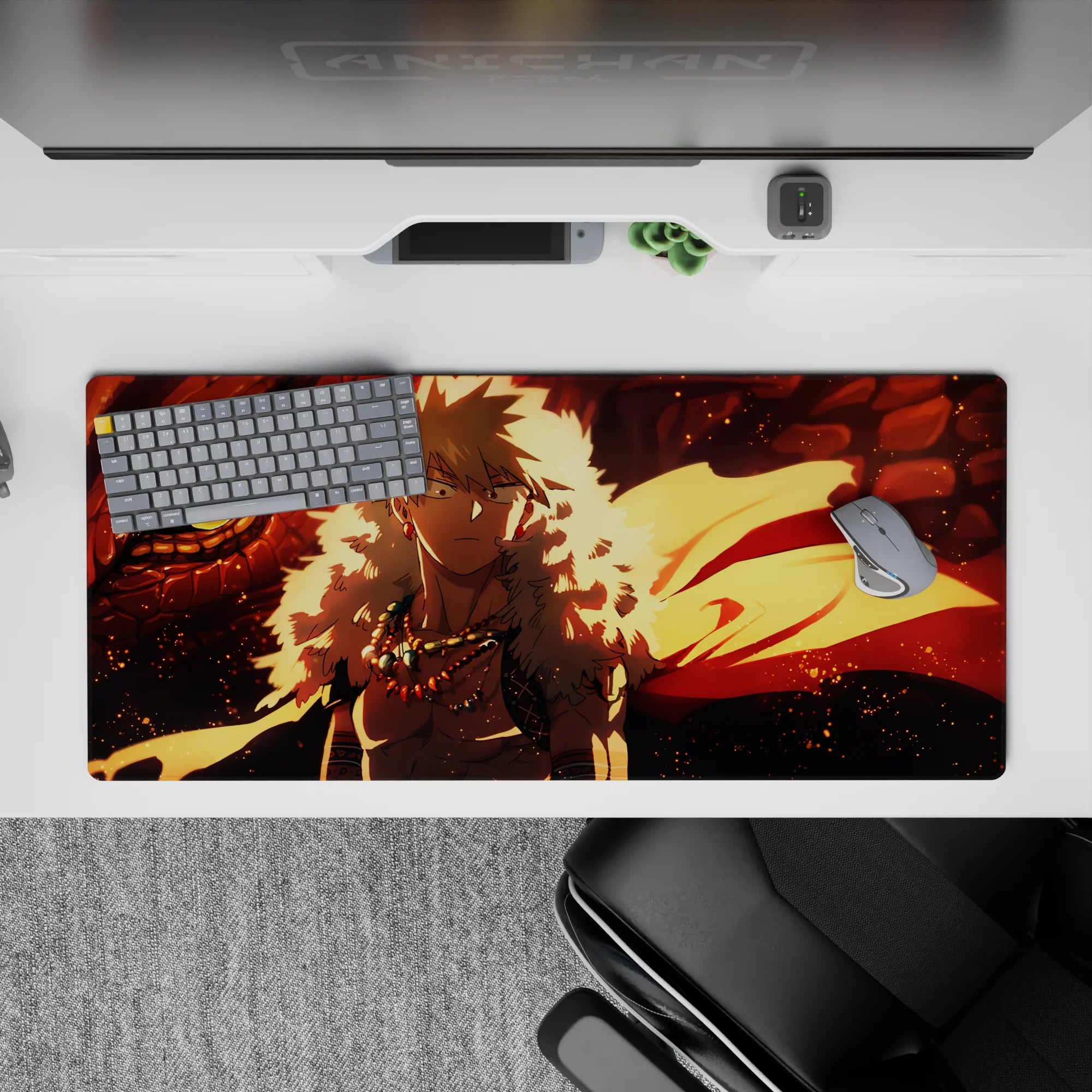 My Hero Academia Deskmat | Mousepad | Deskpad - Dragon Fire Bakugo - AniChan