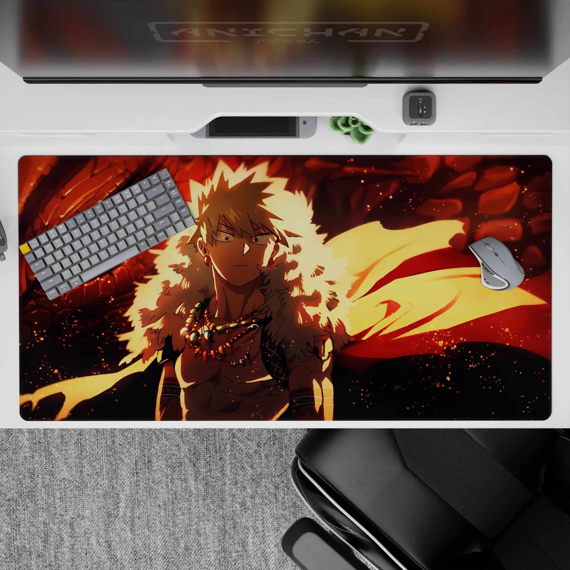 My Hero Academia Deskmat | Mousepad | Deskpad - Dragon Fire Bakugo - AniChan