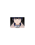 Classic anime mouse pad 14x10 inches with Hinata Hyuga, clean minimal background and Leaf headband detail.