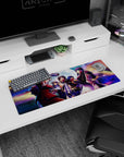 32x12 inches Hellsing mouse pad with Seras Victoria and Integra Hellsing facing the night in tactical style.