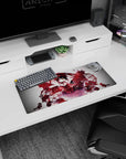 28x12 inches Date A Live Tokisaki Kurumi mouse pad, twin tails and sweet-danger smile in midnight scene.