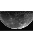 Moon and starry space desk pad 40x20 inches with minimalist sci-fi night sky design.