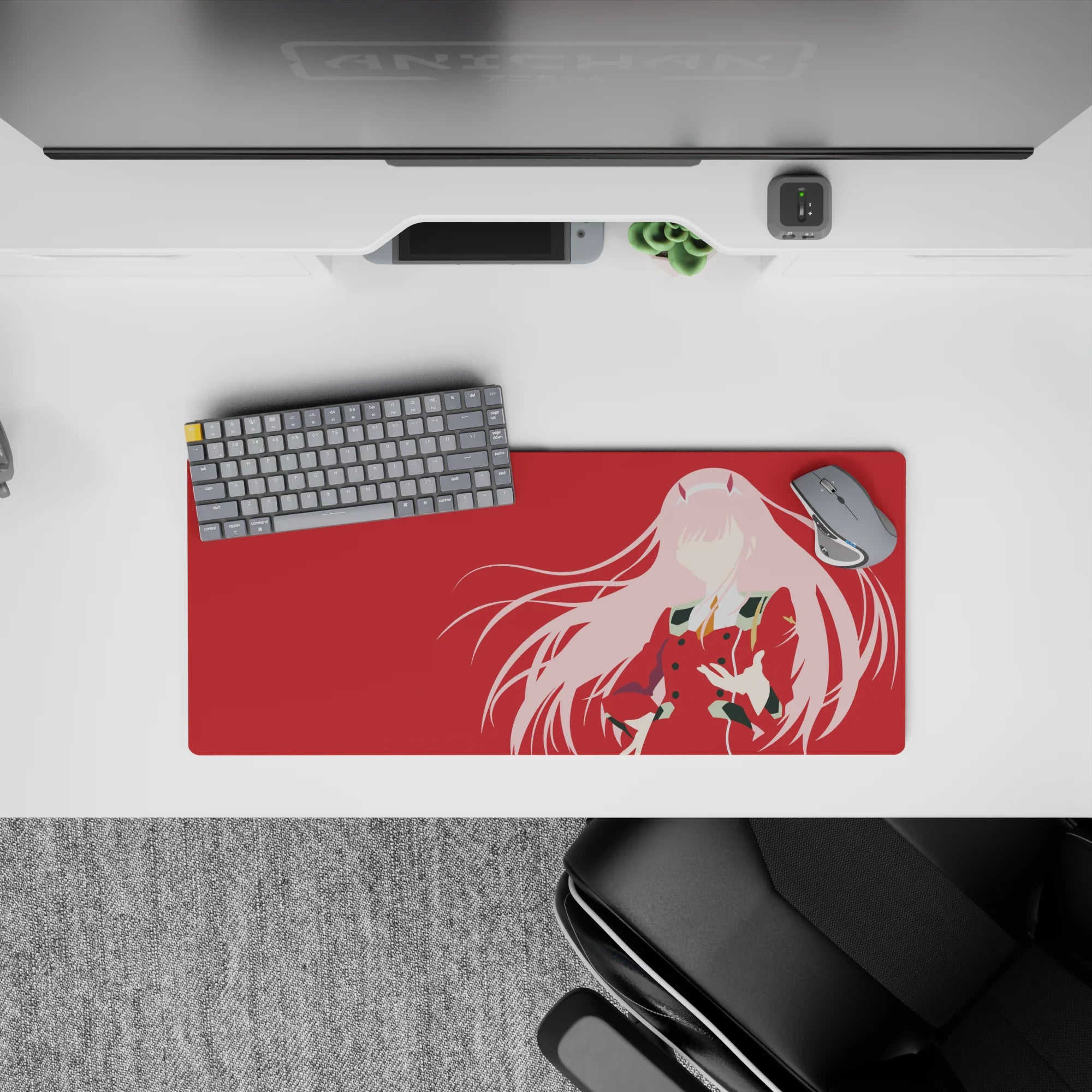 Darling In The Franxx - Anime Mouse Pad and Desk Pad - Zero Two Silhouette - AniChan