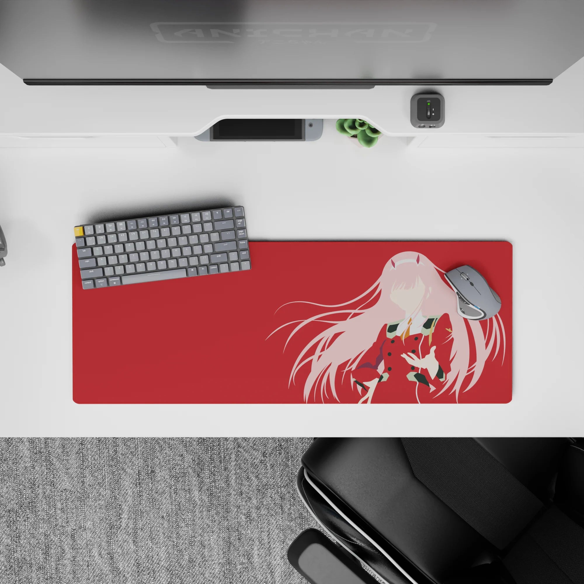 Darling In The Franxx - Anime Mouse Pad and Desk Pad - Zero Two Silhouette - AniChan