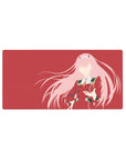 Darling In The Franxx - Anime Mouse Pad and Desk Pad - Zero Two Silhouette - AniChan