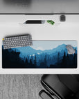 Vector Landscapes Deskmat | Mousepad | Deskpad - Moonlit Wilderness