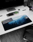 Vector Landscapes Deskmat | Mousepad | Deskpad - Moonlit Wilderness