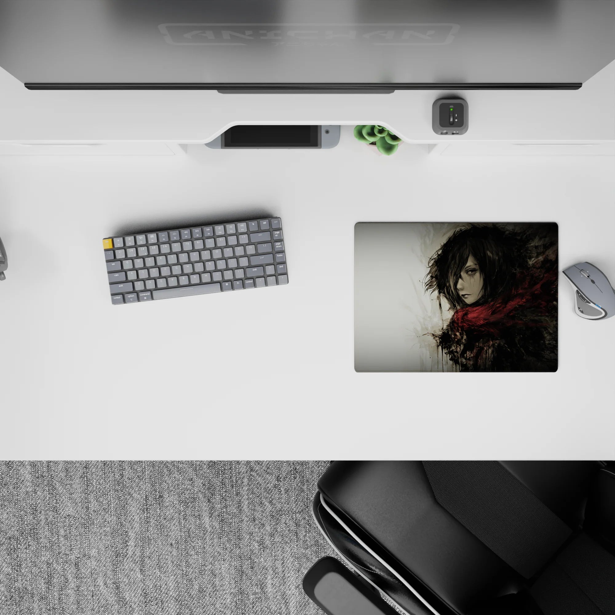 Attack on Titan - Anime Mouse Pad and Desk Pad - Mikasa&#39;s Resolve - AniChan