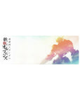 Gundam Barbatos anime mouse pad 32x12 inches with bold Japanese lettering and mech silhouette.