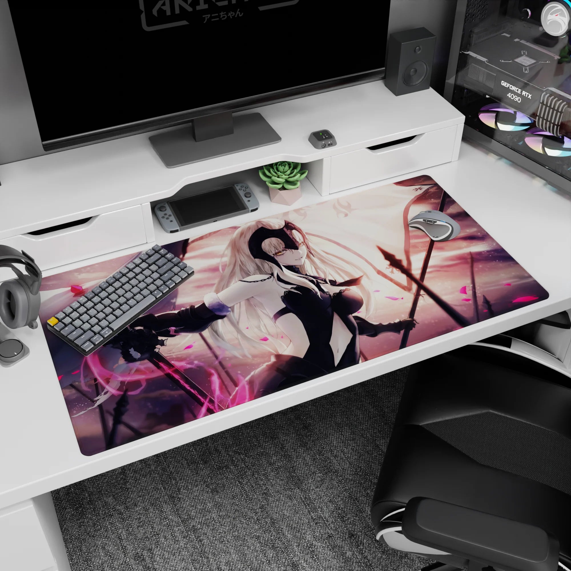 Fate Grand Order Deskmat | Mousepad | Deskpad - Dark Flame Commander - AniChan