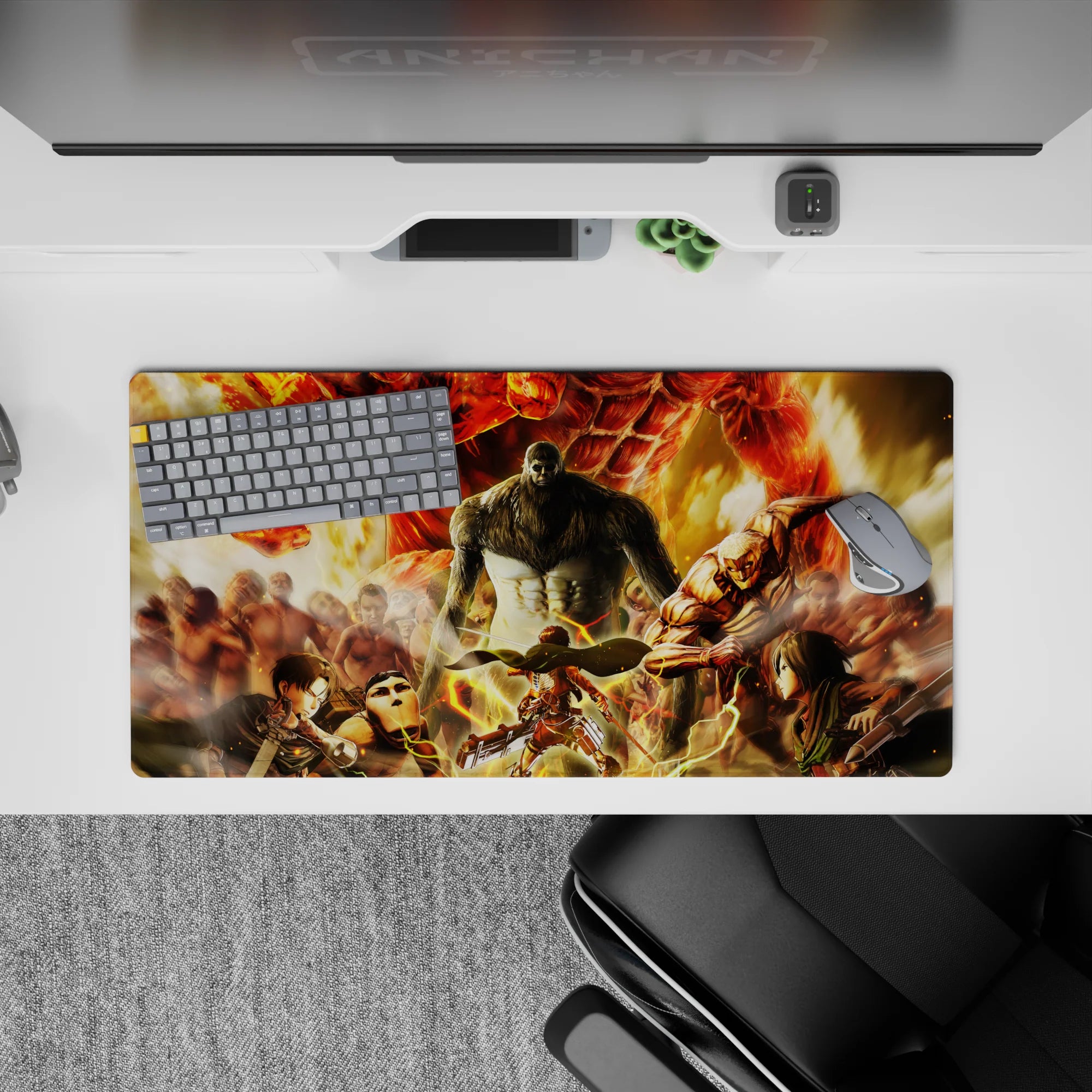 Attack on Titan - Anime Mouse Pad and Desk Pad - Titan Warfront - AniChan