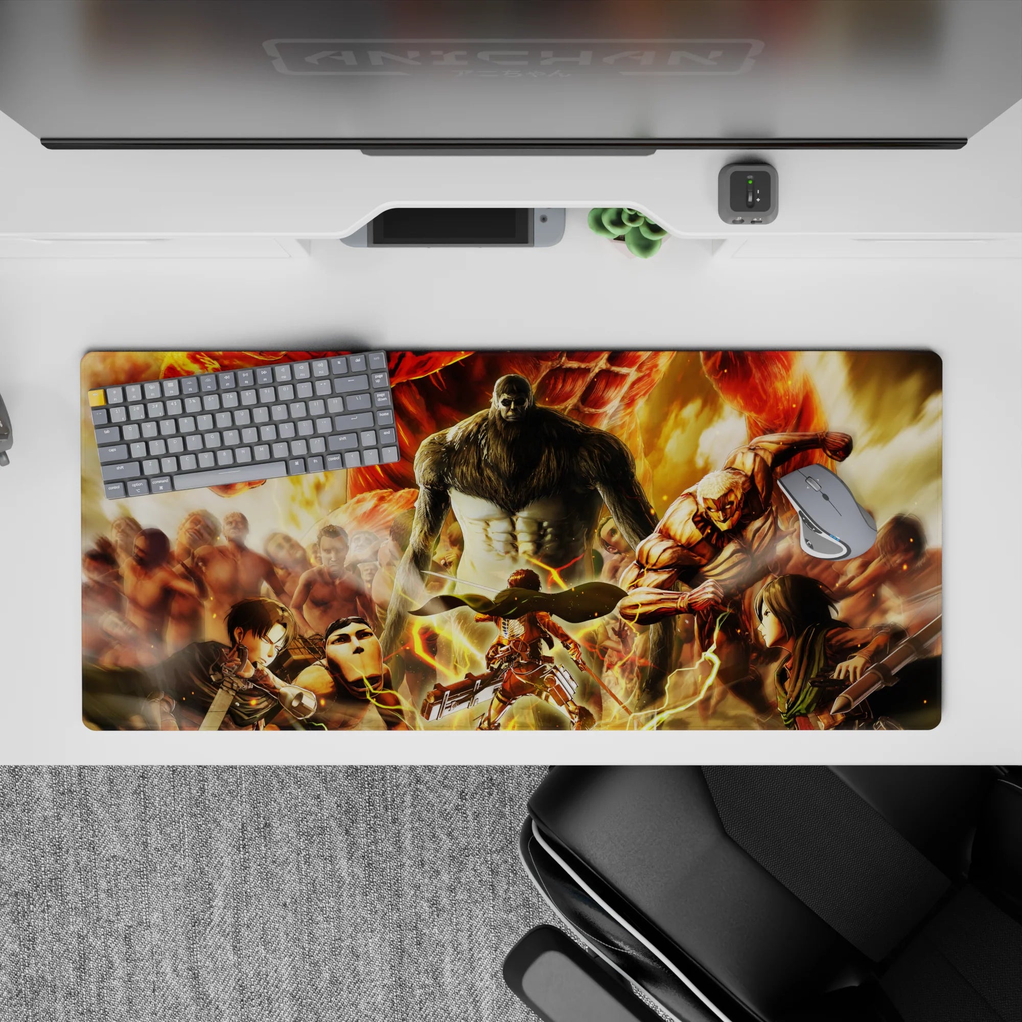 Attack on Titan - Anime Mouse Pad and Desk Pad - Titan Warfront - AniChan