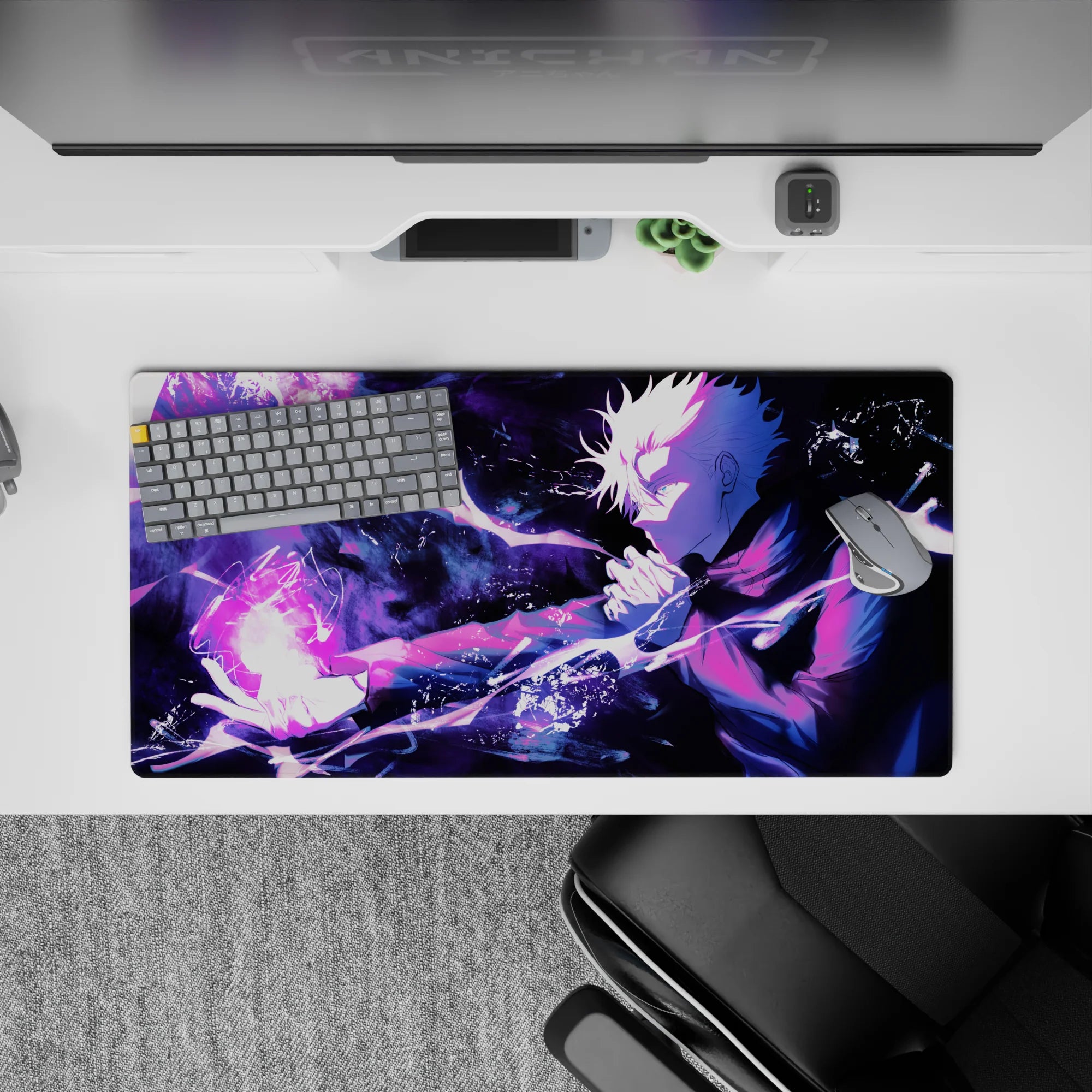 Jujutsu Kaisen Deskmat | Mousepad | Deskpad - Violet Energy Surge - AniChan