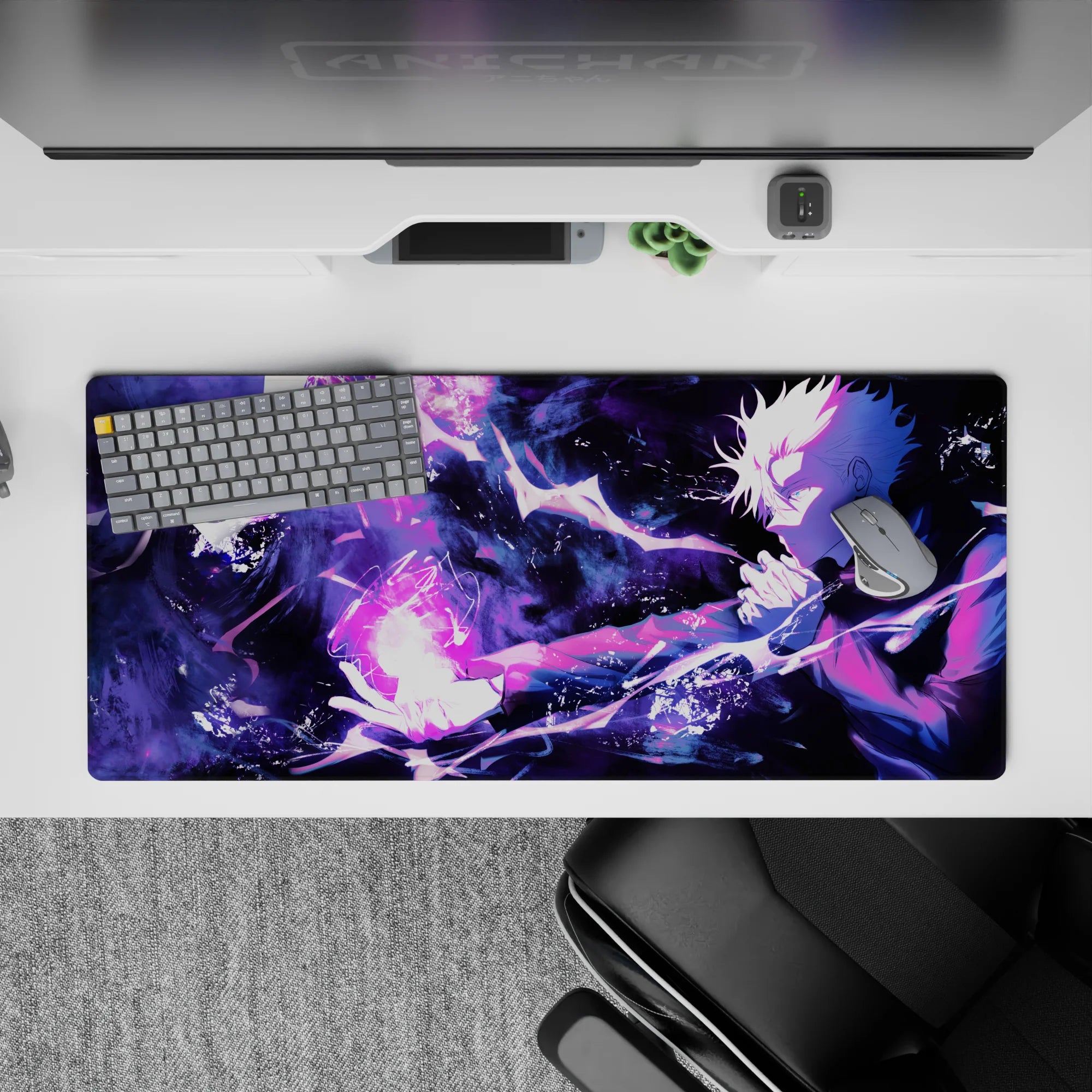 Jujutsu Kaisen Deskmat | Mousepad | Deskpad - Violet Energy Surge - AniChan