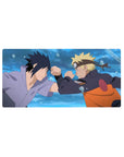 32x16 inches anime mouse pad with dramatic Naruto vs Sasuke clash artwork and smooth tracking surface.