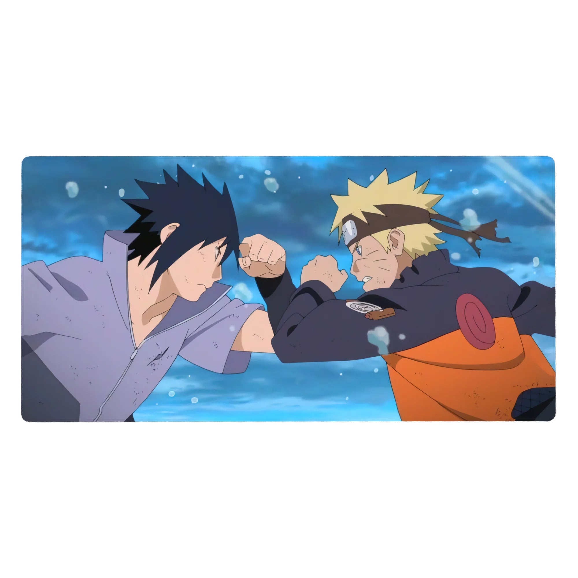 Naruto Shippuden anime desk pad 40x20 inches with crisp showdown artwork for gaming and office use.
