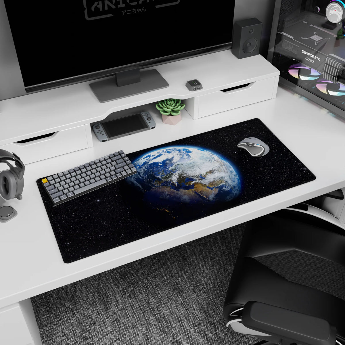 Earthside Orbit - Space Mouse Pad and Desk Pad – AniChan