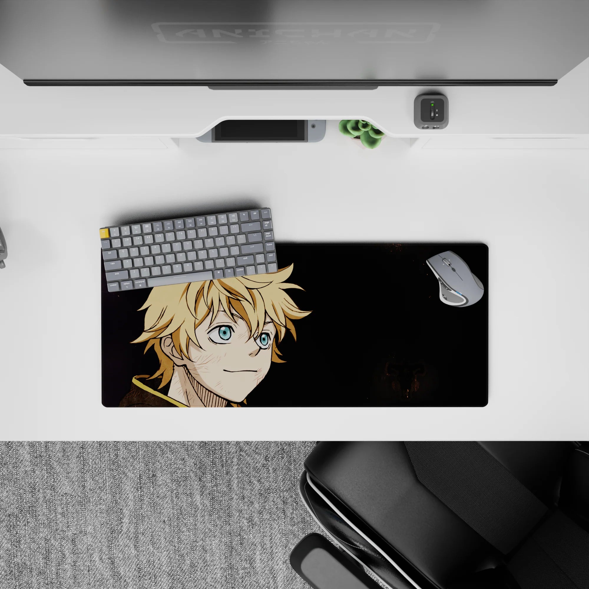 Black Clover - Anime Mouse Pad and Desk Pad - Lightning’s Smile