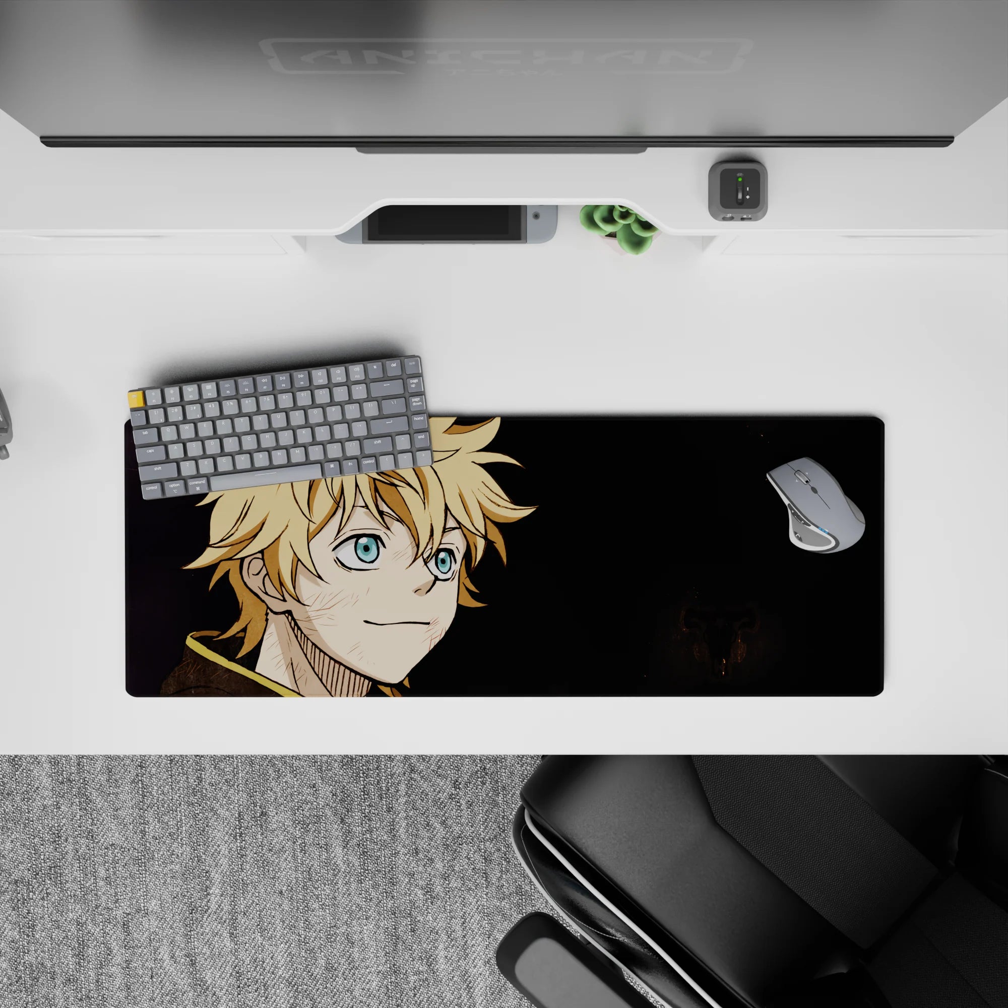 Black Clover - Anime Mouse Pad and Desk Pad - Lightning’s Smile