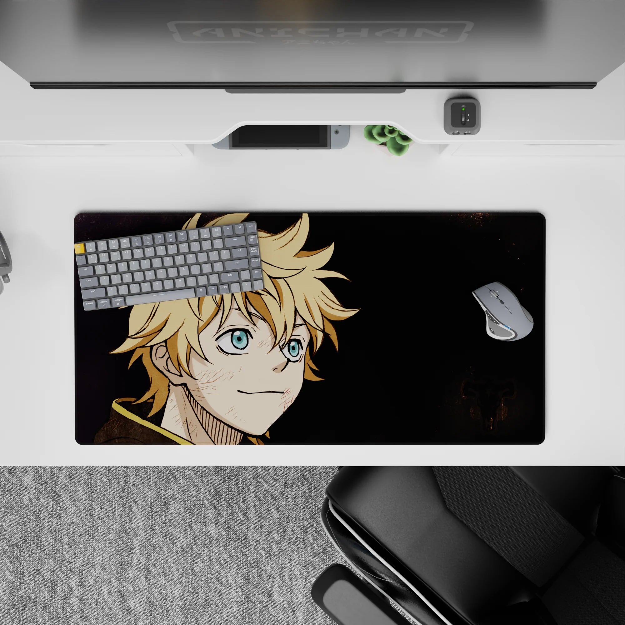 Black Clover - Anime Mouse Pad and Desk Pad - Lightning’s Smile