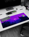 Vector Landscapes Deskmat | Mousepad | Deskpad - Moonlit Heights