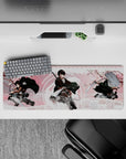 Attack on Titan - Anime Mouse Pad and Desk Pad - Levi: Cherry Blossom Strike - AniChan