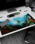 Fantasy Landscapes Deskmat | Mousepad | Deskpad - Enchanted Mountain Oasis