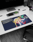 32x16 inches Miss Kobayashi’s Dragon Maid mouse pad showing Tohru grinning, red tie and maid frills.